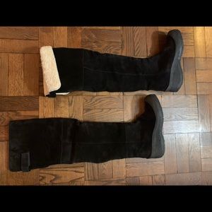 SALE!!! Bally, shearling calf leather long boots